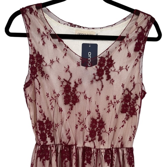 NWT Anna Kaci‎ Sleeveless Floral Lace Midi Dress Size Medium Whimsigoth Witchy - Picture 6 of 11